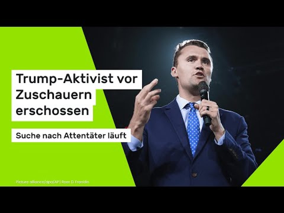 Charlie Kirk: Trump-Aktivist vor Zuschauern erschossen - Suche nach Attentäter läuft