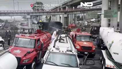 Gas tanker explodes in Mexico City, killing three