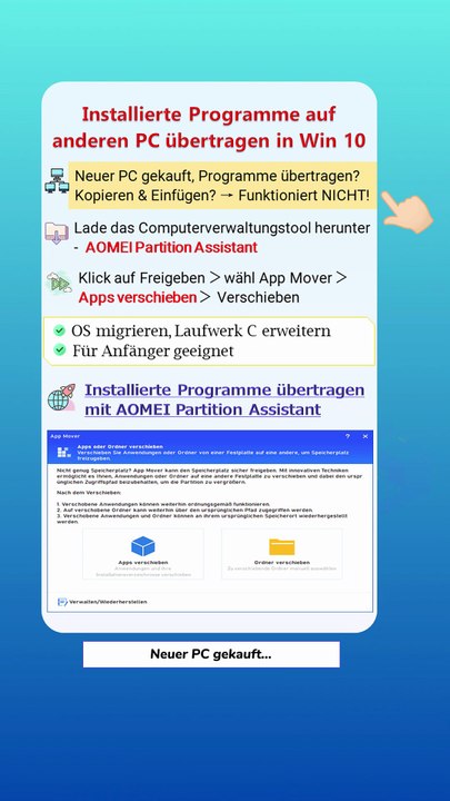 💻 Installierte Programme auf anderen PC übertragen in Win 10 – So geht’s einfach!