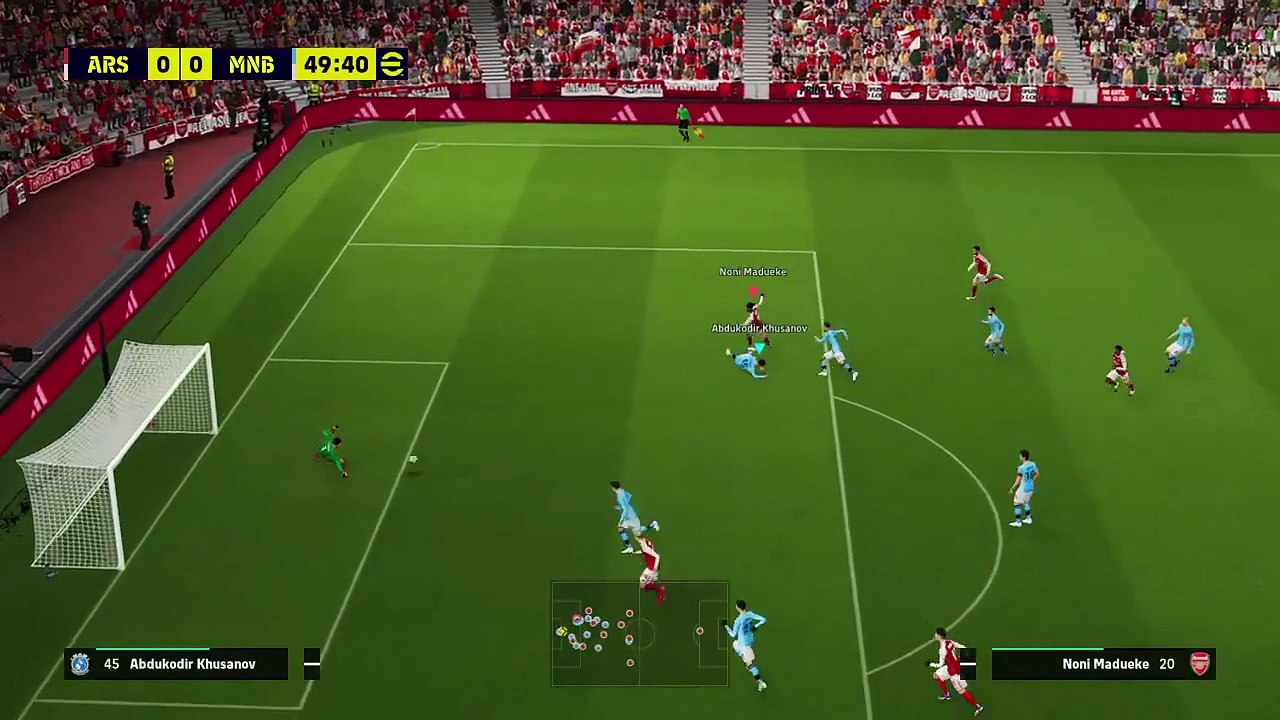 Back pass hit the GK's head