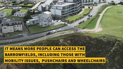 Extended path improves access to newquay's barrowfields