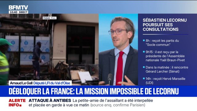 Sébastien Lecornu à Matignon: C'est l'un des soldats les plus proches d'Emmanuel Macron, il ne faut pas attendre de rupture , assure Arnaud Le Gall (LFI)