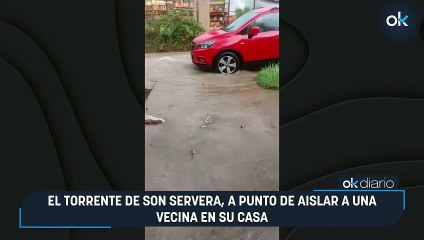 El torrente de Son Servera, a punto de aislar a una vecina en su casa