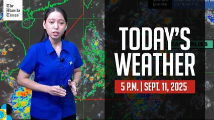 Today's Weather, 5 P.M. | Sept. 11, 2025