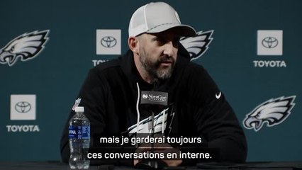 Eagles - Sirianni sur l'affaire Carter : "Je garderai toujours ces conversations en interne"