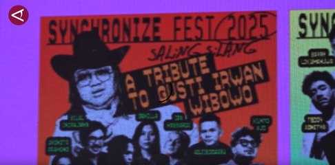 Tribute to Gustiwiw dihadirkan saat gelaran Synchronize Fest 2025