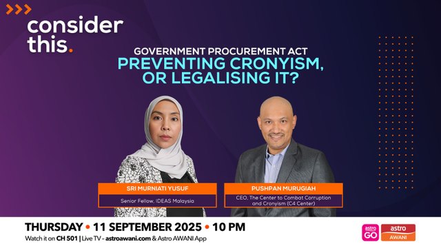 Consider This: Government Procurement Act (Part 1) — Preventing Cronyism, or Legalising It?