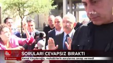 Kemal Kılıçdaroğlu, muhabirlerin sorularına cevap vermedi