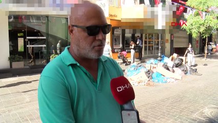 İzmir'de işçi grevi! Eylem nedeniyle sokaklar çöp yığınlarıyla doldu