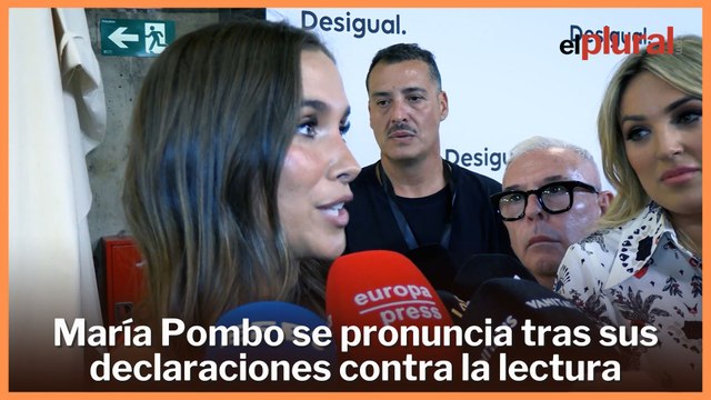 María Pombo se pronuncia tras la polémica por sus declaraciones contra la lectura