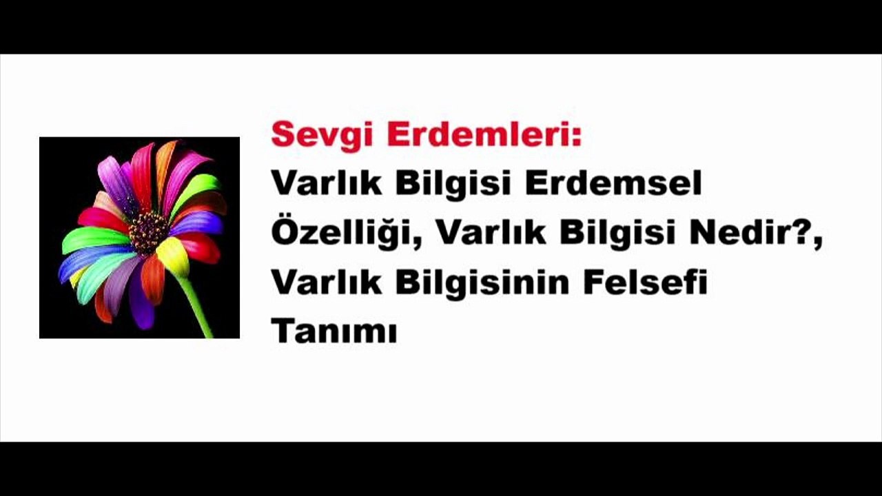Sevgi Nedir? Sevgi Erdemleri ve Yasaklarından Oluşan Bilgiler, Sevgi ve Varoluşsal Bilgiler 5