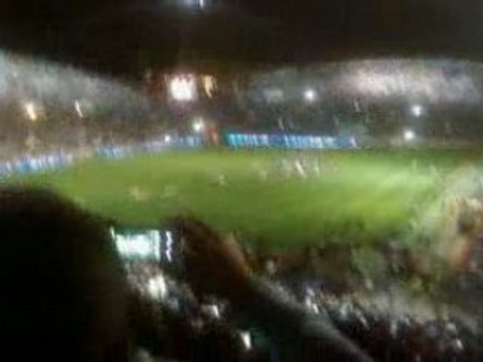 OM VS STASBOURG 2008 FEU D'ARTIFICE LE FEU