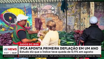 IPCA aponta 1ª deflação em um ano