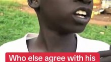 Listen To What This Young African Boy From Uganda Said
