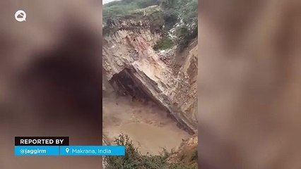 Massive collapse buries mine in Makrana, India