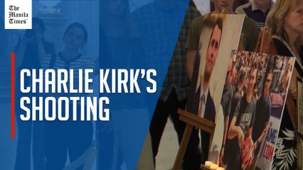 Mourners gather at Utah State Capitol after conservative activist Charlie Kirk shot dead