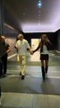 Logan Paul and his wife Nina Agdal stroll around Paris