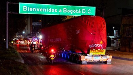Así fue la llegada del primer tren del metro de Bogotá