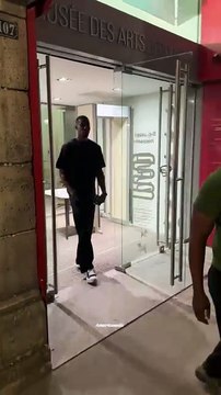 Kylian Mbappé with his brother Ethan Mbappé and Nordi Mukiele in Paris