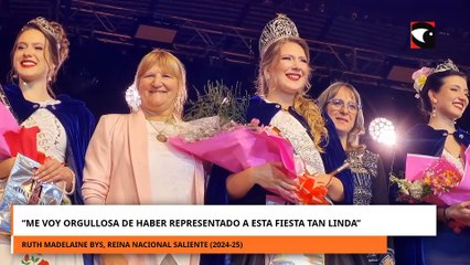 Reina Nacional saliente: "me voy orgullosa de haber representado a esta fiesta tan linda"