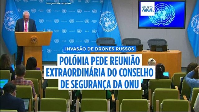 Polónia apela a reunião do Conselho de Segurança da ONU após incursão de drones russos