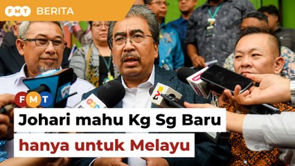 Pembangunan semula Kg Sungai Baru hanya untuk Melayu, kata Johari