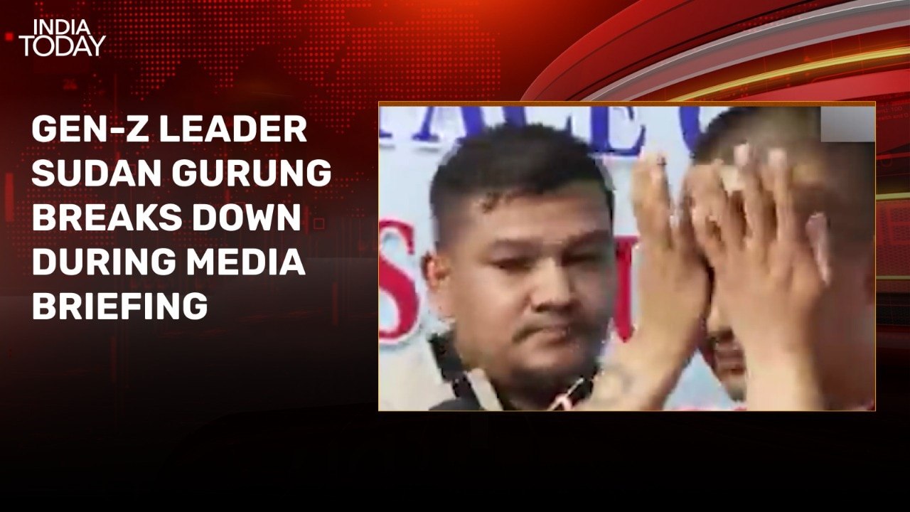 Nepal unrest: Gen Z leader Sudan Gurung breaks down as he addresses media