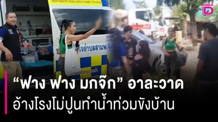 “ฟาง ฟาง มกจ๊ก” อาละวาดหน้าโรงโม่ปูน อ้างน้ำท่วม-ฝุ่นปูนขัดขวางทางเข้าบ้าน | HOTSHOT เดลินิวส์ 11/09/68