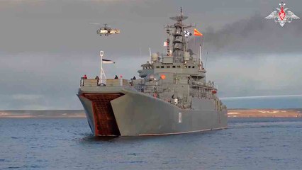 Northern Fleet of the Russian Navy conducts troop landing on Arctic island