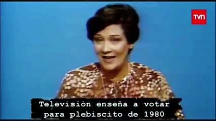 Plebiscito 1980. La TV enseña cómo participar en el referéndum de la constitución 1980