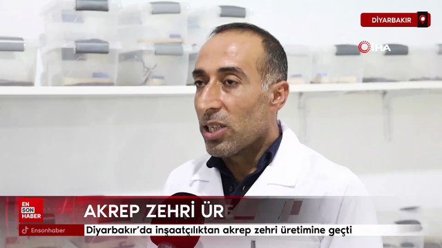 Diyarbakır’da inşaatçılıktan akrep zehri üretimine geçti