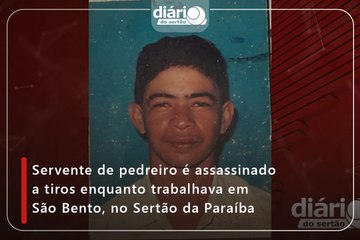 Servente de pedreiro é assassinado a tiros enquanto trabalhava em São Bento, no Sertão da Paraíba