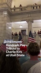 Hundreds Pay Tribute to Charlie Kirk at Utah State