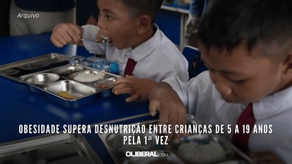 Obesidade supera desnutrição entre crianças de 5 a 19 anos pela 1ª vez