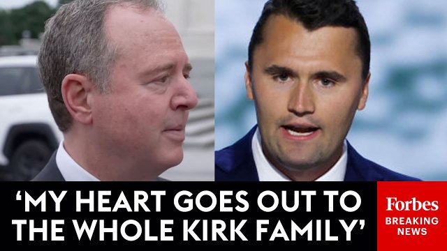 'Horrified': Adam Schiff Decries Charlie Kirk's Assassination As 'Horrible Act Of Violence'