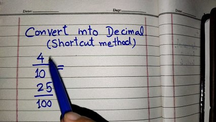 How to Convert Fractions to Decimals without Long Division | Fractions to Decimals