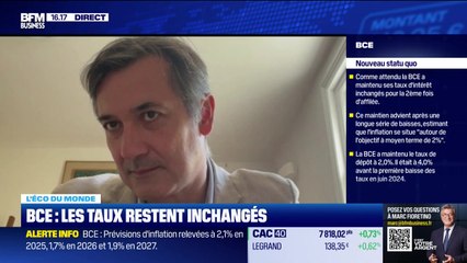 L'éco du monde : La BCE délivre ses nouvelles projections économiques - 11/09