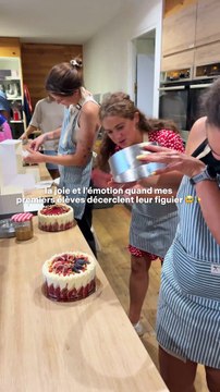 La joie et l'émotion quand mes 1ers élèves décerclent leur figuier ✨ | Cours de Pâtisserie Paris