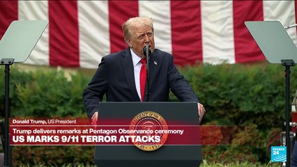 Replay: Trump delivers remarks at the Pentagon to mark 9/11 anniversary