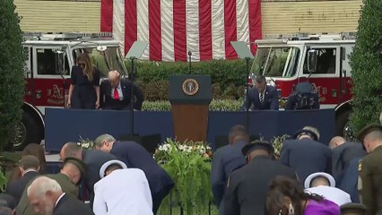 Trump Attends Full Pentagon 9/11 Observance Ceremony