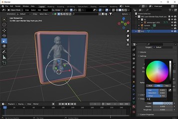 EBC Learn blender cube easy Sphere 16 video 01 Ice or Glass thank you for looking