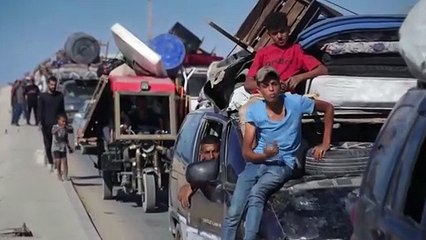 Los palestinos huyen de Ciudad de Gaza tras la nueva orden de evacuación