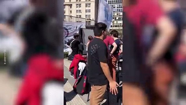 Clases públicas en Plaza de Mayo