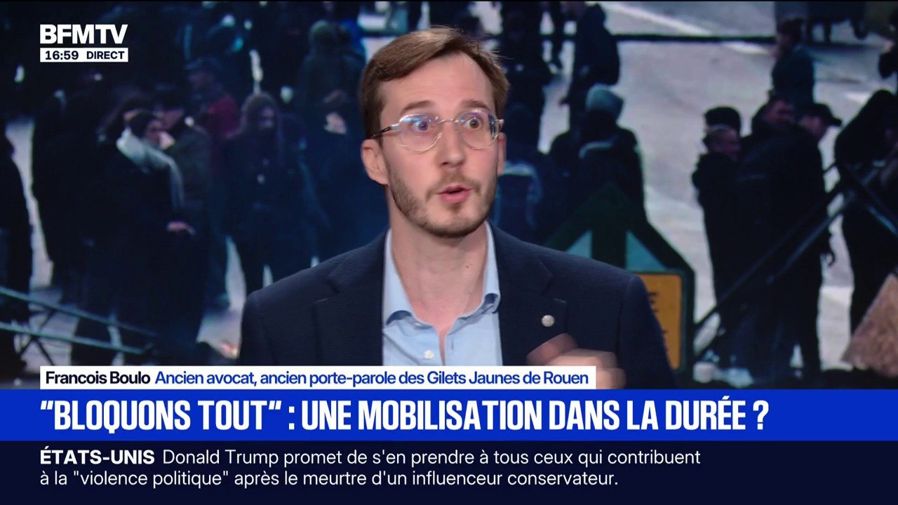 Crise politique: "Depuis 8 ans Emmanuel Macron n'a jamais rien écouté", dénonce François Boulo, ancien porte-parole des Gilets Jaunes de Rouen