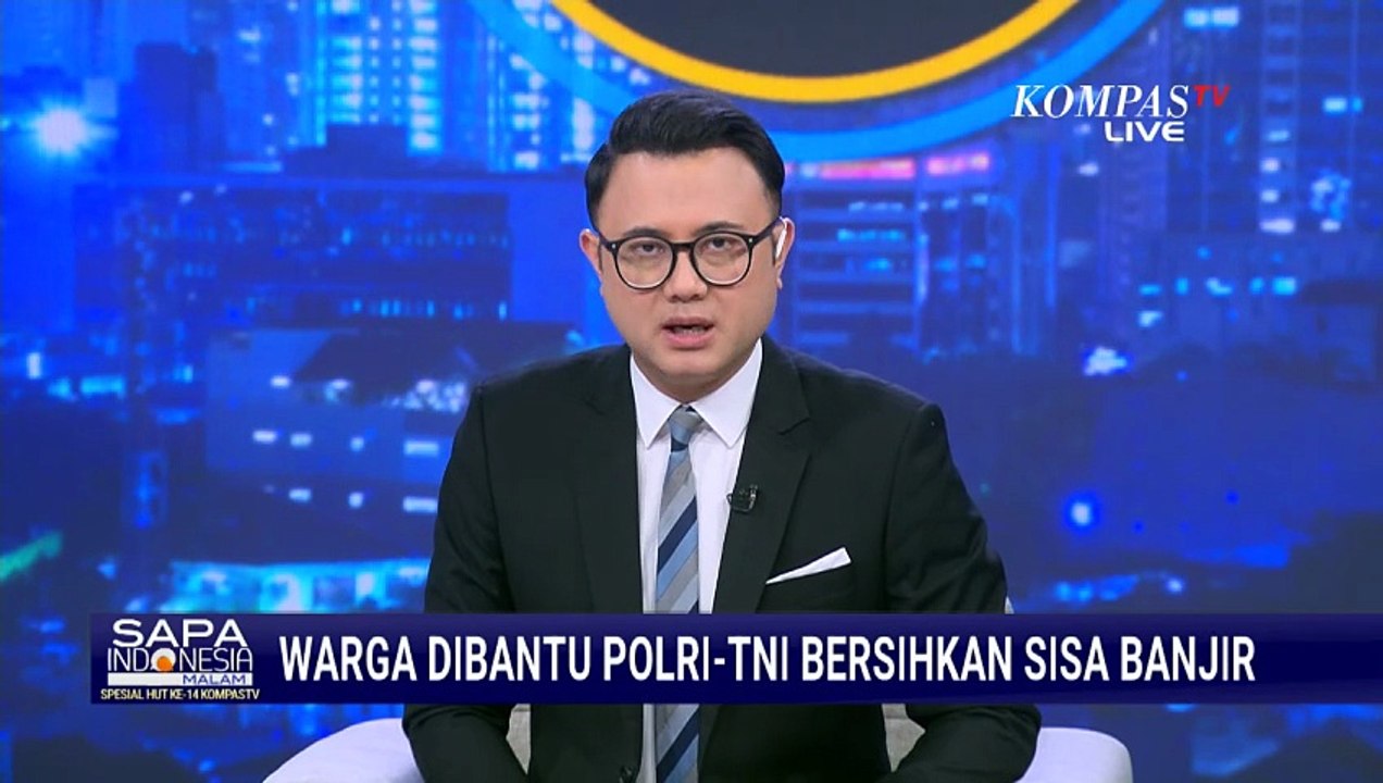 Polri dan TNI Gotong Royong Bersihkan Rumah Warga yang Terdampak Banjir di Bali | SAPA MALAM