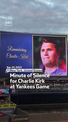 Moment of Silence for Charlie Kirk at Yankees Game ⚾️