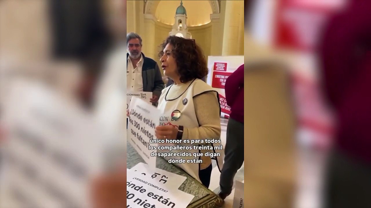 Protesta organizada por la ATE contra un acto en la Legislatura para reivindicar a los militares