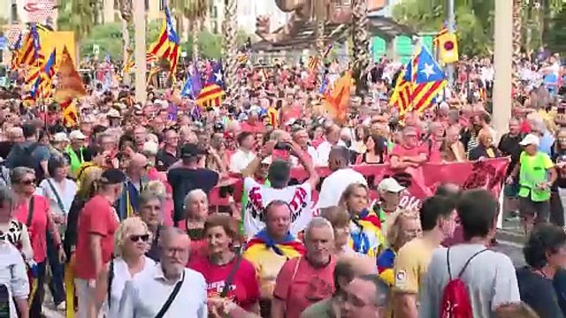 La Guàrdia Urbana de Barcelona cifra en 28.000 los asistentes a la manifestación de la ANC