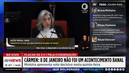 Cármen Lúcia rejeita preliminares de parcialidade e suspeição no julgamento de Bolsonaro