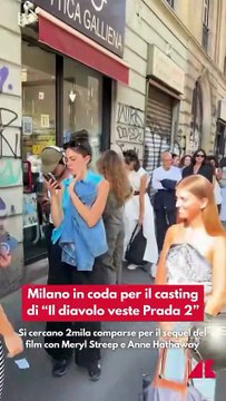 Milano, code lunghissime per il casting de ‘Il Diavolo veste Prada 2’